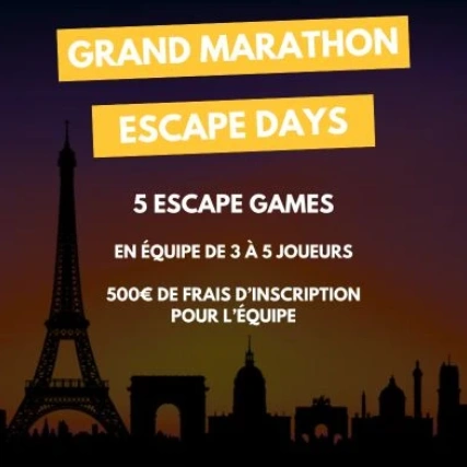 infographie Escape Days 2024 - description du grand marathon
